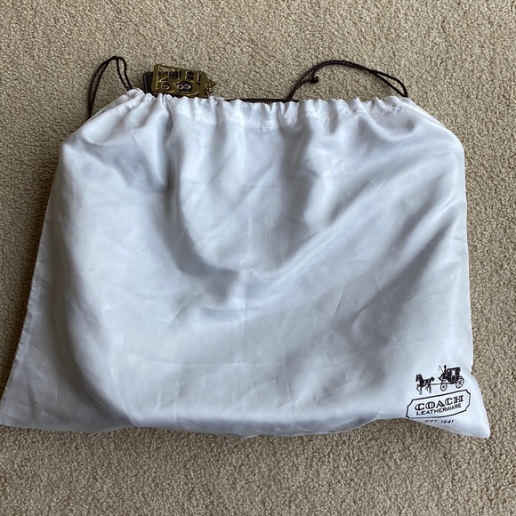 Coach Limited Edition Brown Quilted Nylon Bag w/ Purple Lining; w/ Dust Cover - Picture 4 of 10